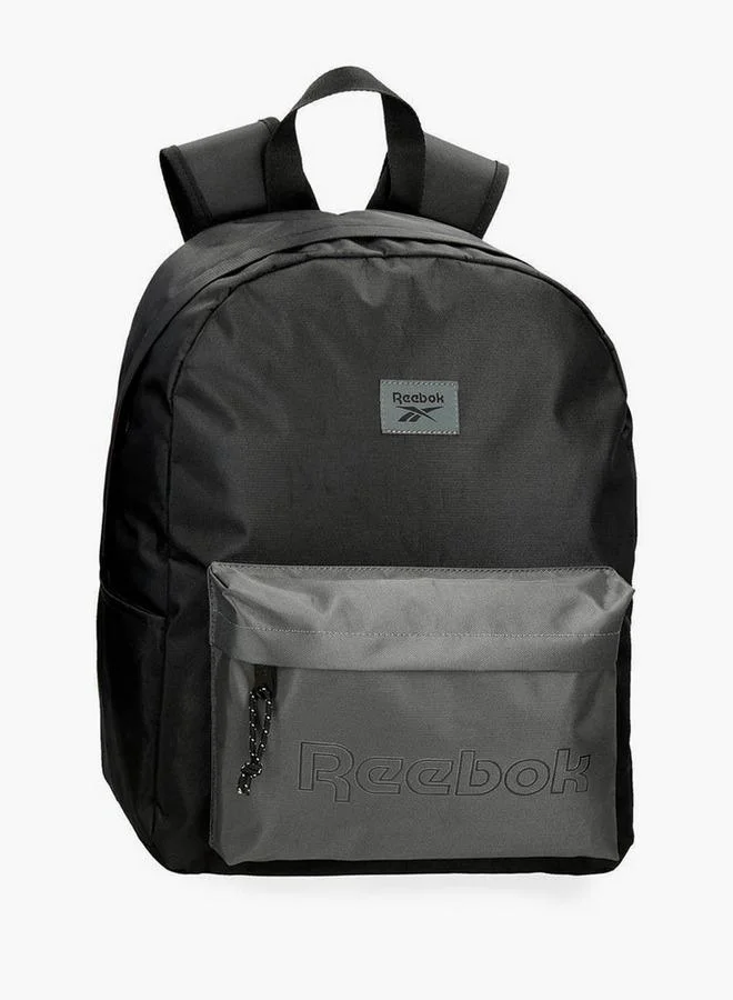 Reebok Logo Print School Backpack With Adjustable Straps And Zip Closure - 38X19X43 Cm