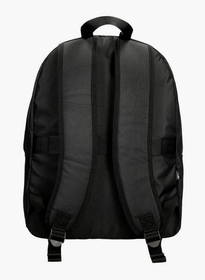 Reebok  Logo Print School Backpack With Adjustable Straps And Zip Closure - 38X19X43 Cm  | Best Price UAE
