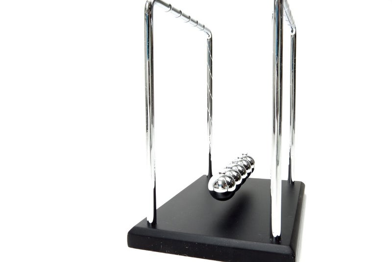 PowerTRC Newtons Cradle Balance Balls 7 1/4" | Science Physics Gadget | Desk Toys & Accessories - Image 3