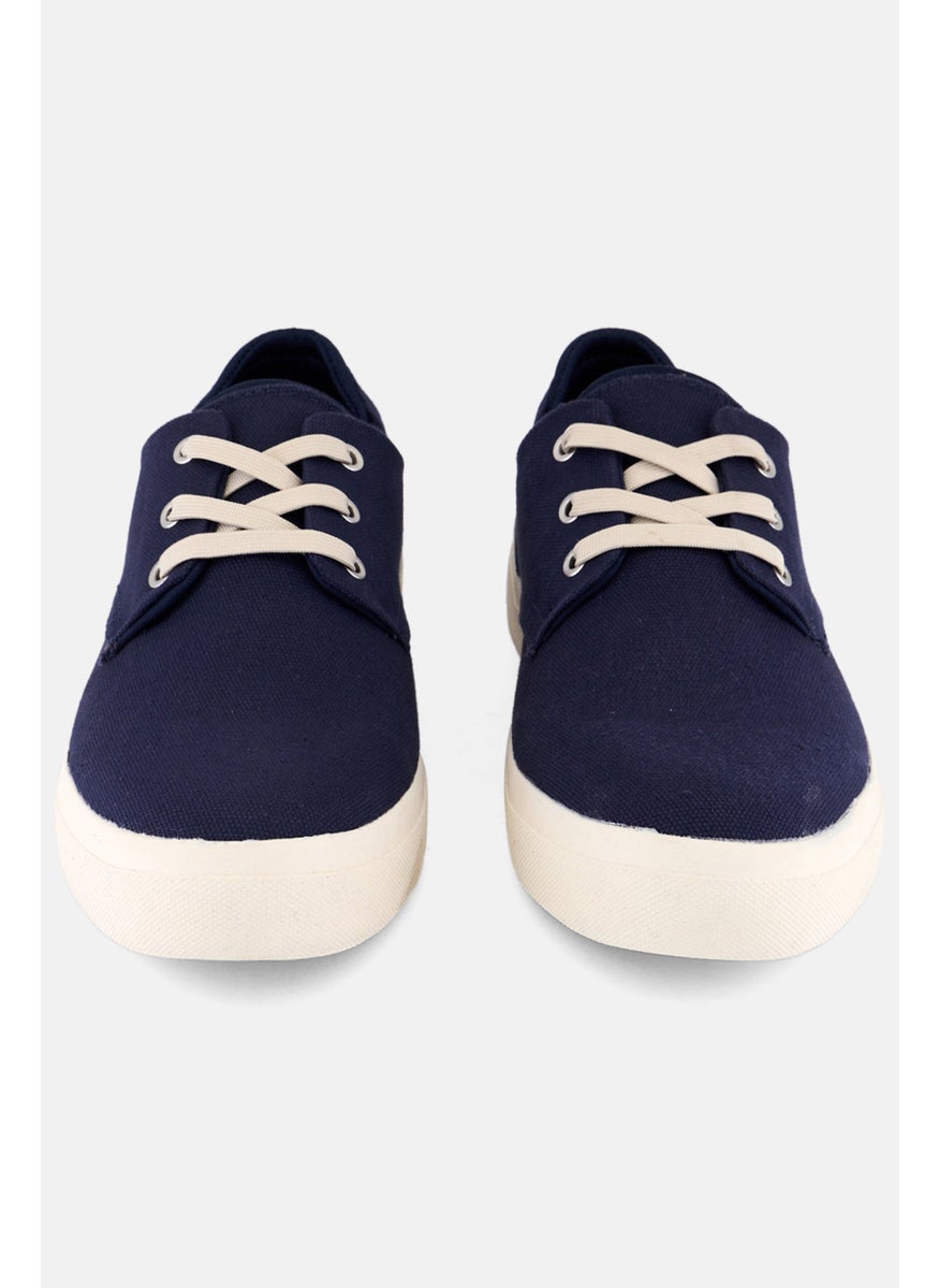 Sun Stone Men Kiva Medium Lace Up  Casual Shoes, Navy Blue  - Image 4