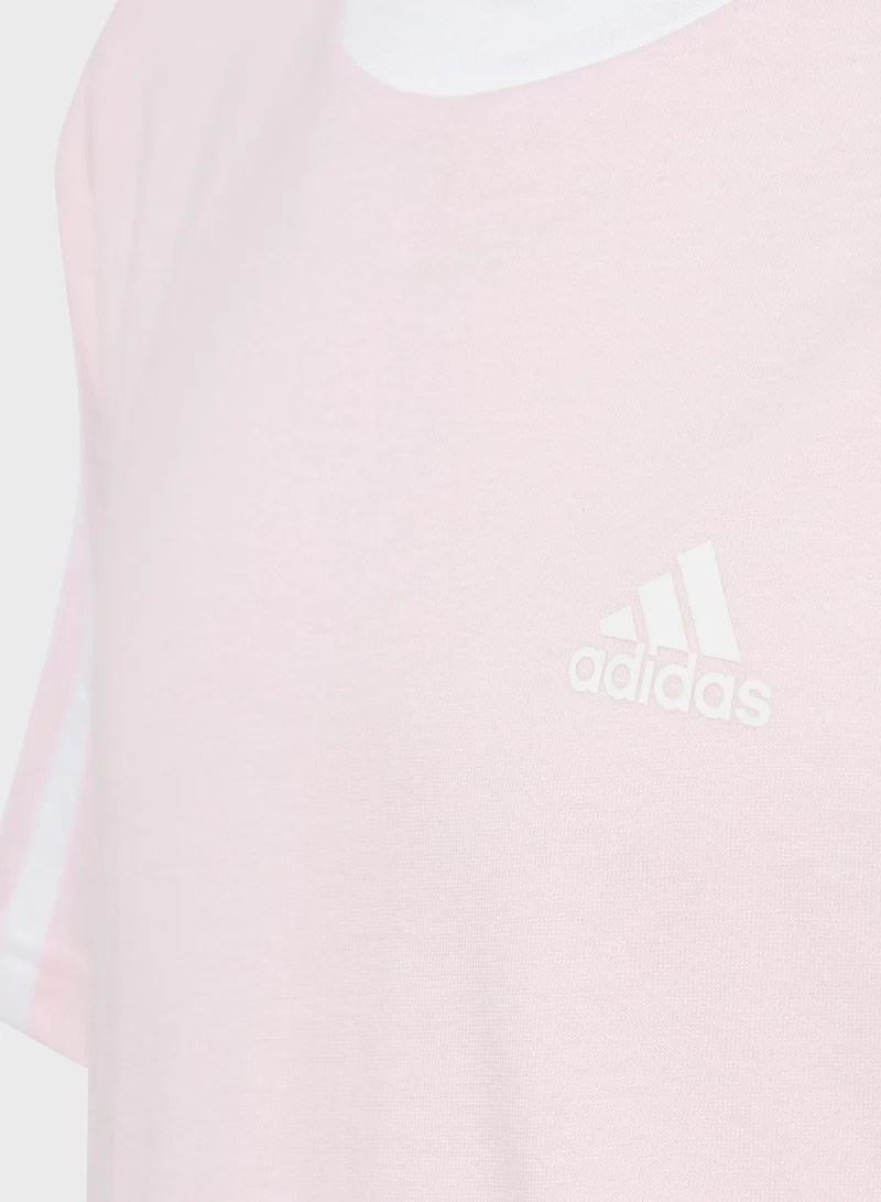 Adidas 3 Stripes Boyfriend T-Shirt
