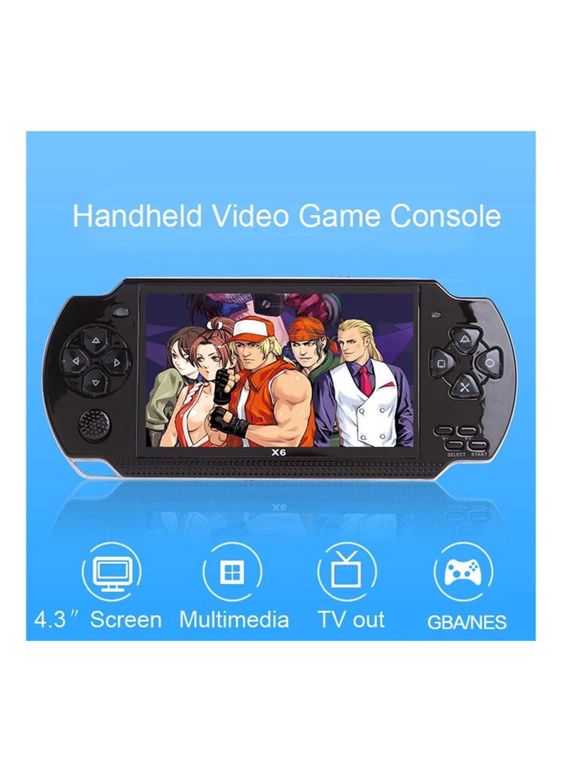 X6 Game Console 4.3 Inch Screen 8GB Handheld Game Player Built-in 500 Games - Image 3