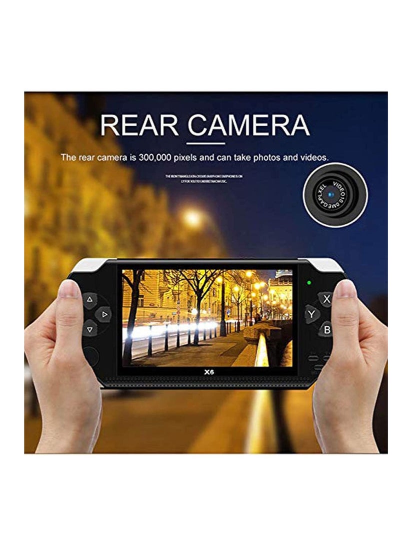X6 Game Console 4.3 Inch Screen 8GB Handheld Game Player Built-in 500 Games - Image 4