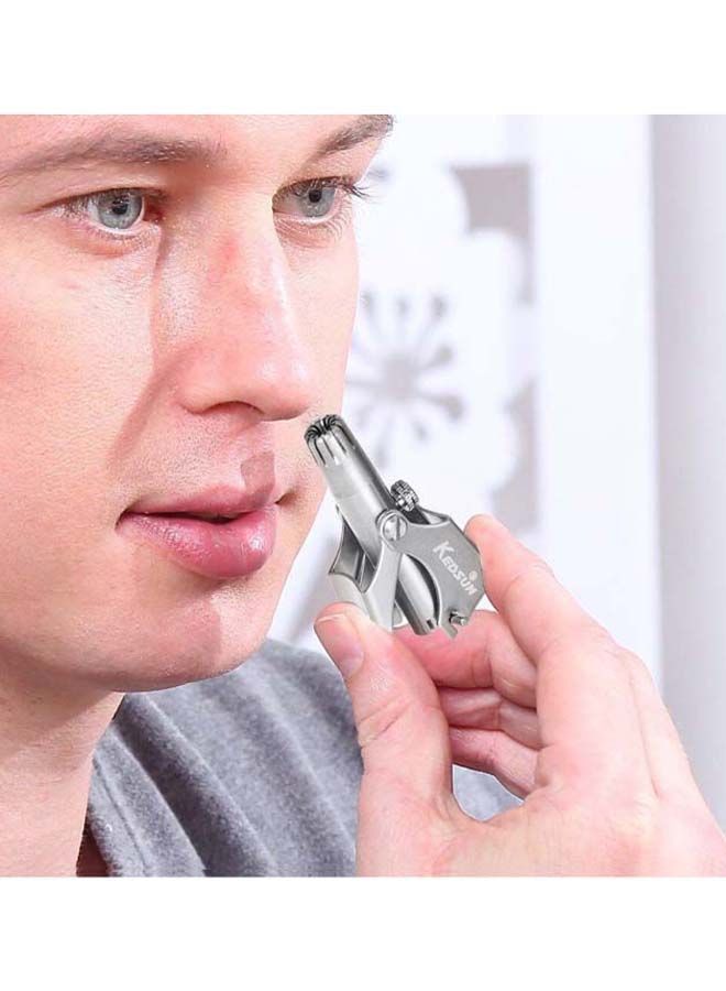 NIBEMINENT Manual Nose And Ear Hair Remover Trimmer Silver - Image 5