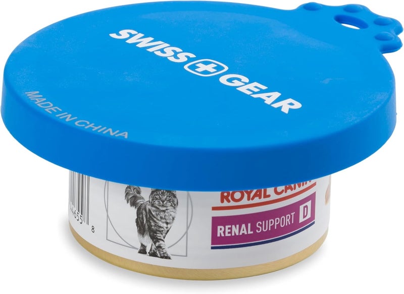 SwissGear 3335 2Pack Collapsible Dog Bowls for Travel with Can Lid Set  Blue - Image 5