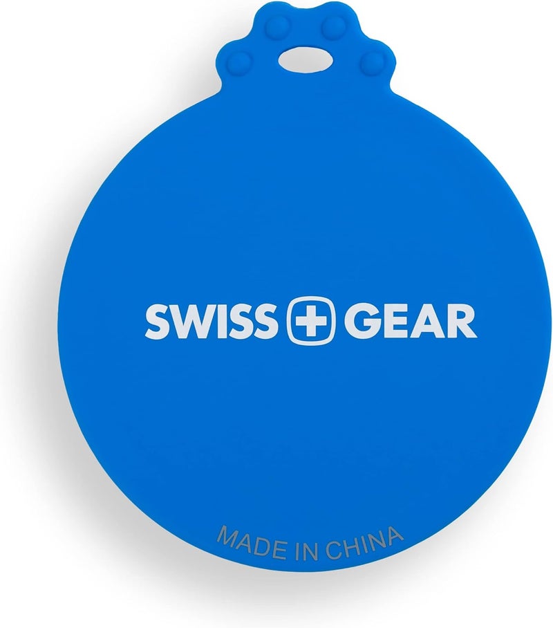 SwissGear 3335 2Pack Collapsible Dog Bowls for Travel with Can Lid Set  Blue - Image 4