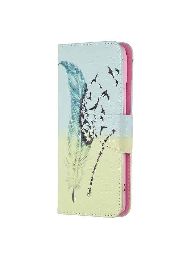 اس-توب جراب لهاتف Google Pixel 6 بنمط رسم ملون، جراب جلدي قابل للطي أفقيًا مع حامل وفتحات للبطاقات ومحفظة - Image 2