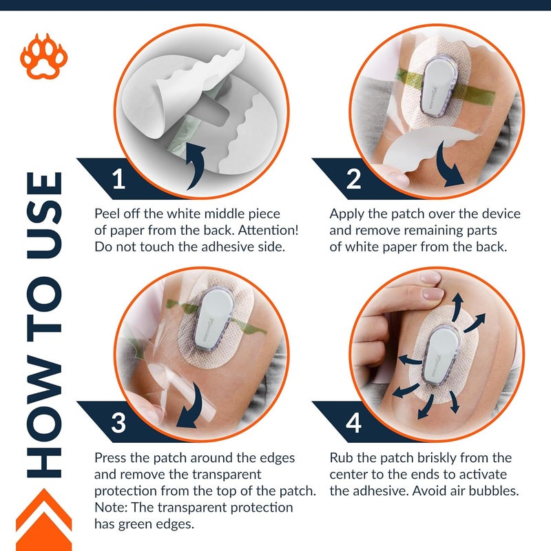 FixiC Adhesive Patches for G6 25 Pack Premium Waterproof Adhesive Patches PreCut Back Paper Adhesive Patch for G6 Long Fixation Transparent - Image 2