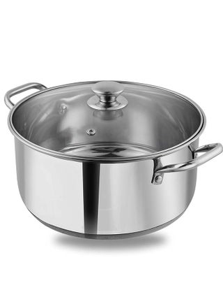 Vinod Roma Stainless Steel Saucepot with Glass Lid - 3 Litre, 20 cm | Sandwich Bottom | Rivetted Handle| Mirror Finish| Induction & Gas Base | 2 Year Warranty - pzsku/Z964177AC27CD918DFF35Z/45/_/1738853476/899fe160-c93d-4728-95bc-6cbadc4bc006