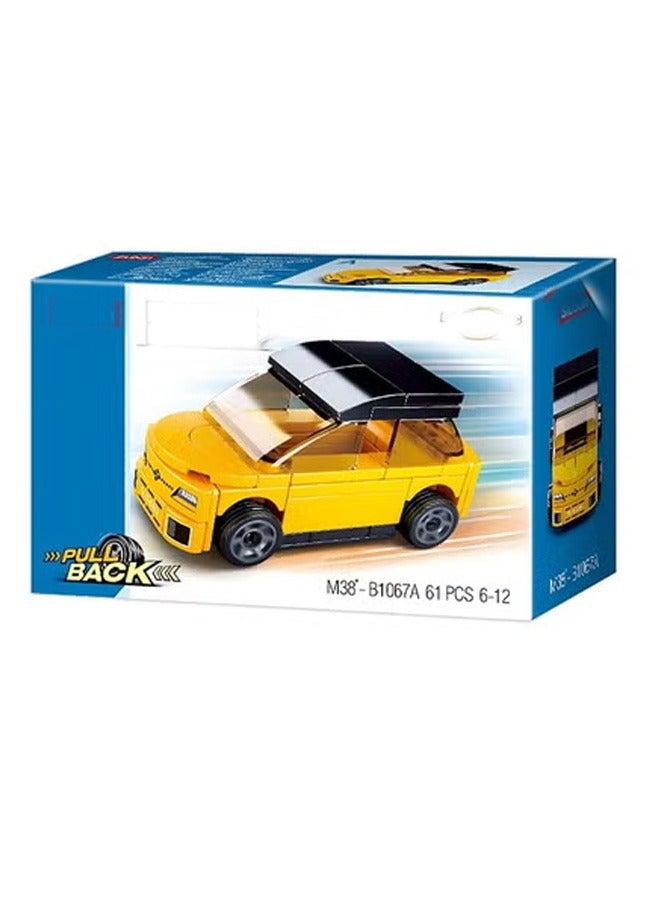 Sluban Power Bricks Series Yellow Electric Vehicle Building Blocks 61 PCS