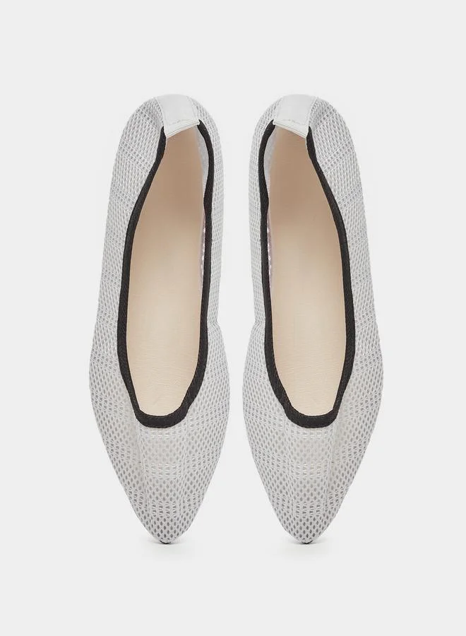 Take Two Slip On Pointed Toe Ballerina by Styli