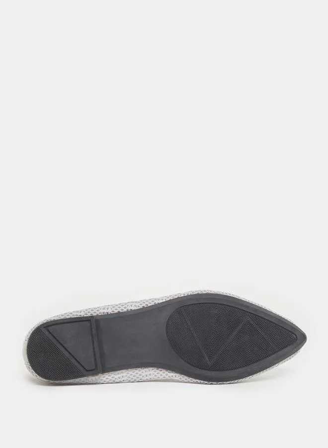 Take Two Slip On Pointed Toe Ballerina by Styli