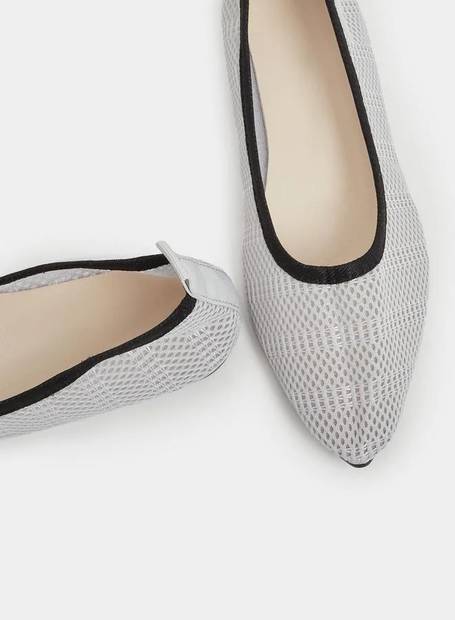 Take Two Slip On Pointed Toe Ballerina by Styli