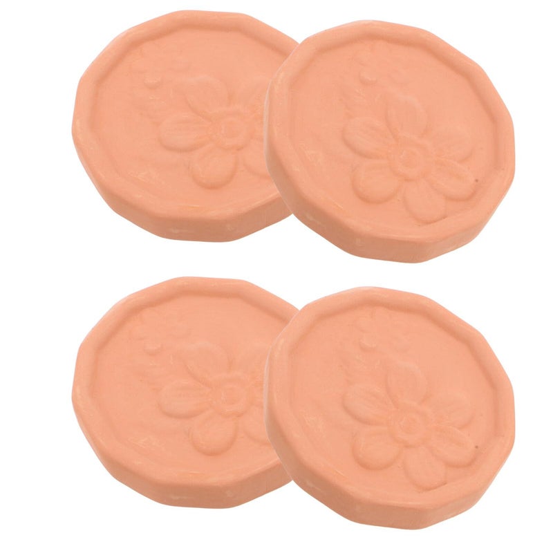 DOITOOL 4 Pcs Terracotta Bread Warmer Stones Round Food Keeper For Pastry Basket - Image 2