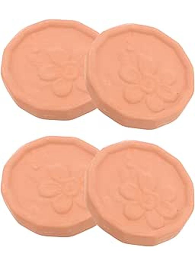 DOITOOL 4 Pcs Terracotta Bread Warmer Stones Round Food Keeper For Pastry Basket - Image 1