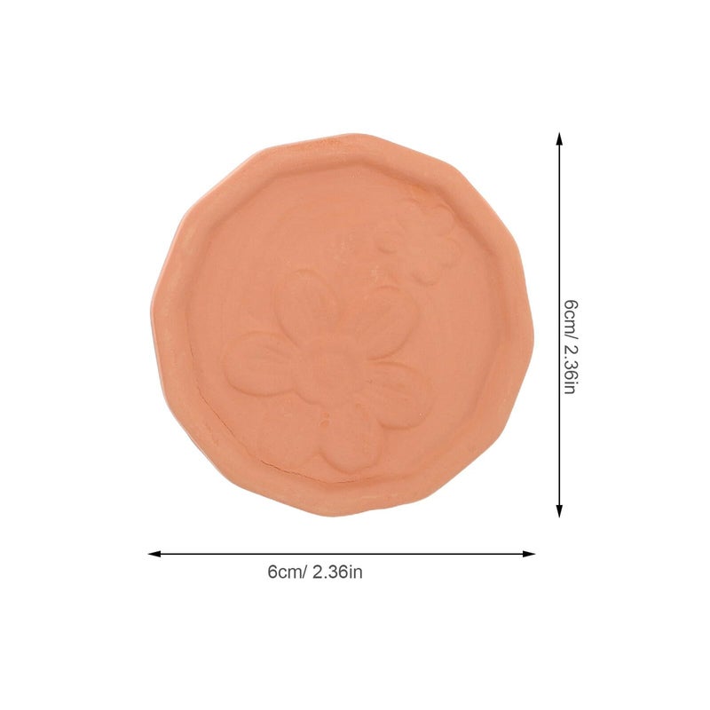 DOITOOL 4 Pcs Terracotta Bread Warmer Stones Round Food Keeper For Pastry Basket - Image 3