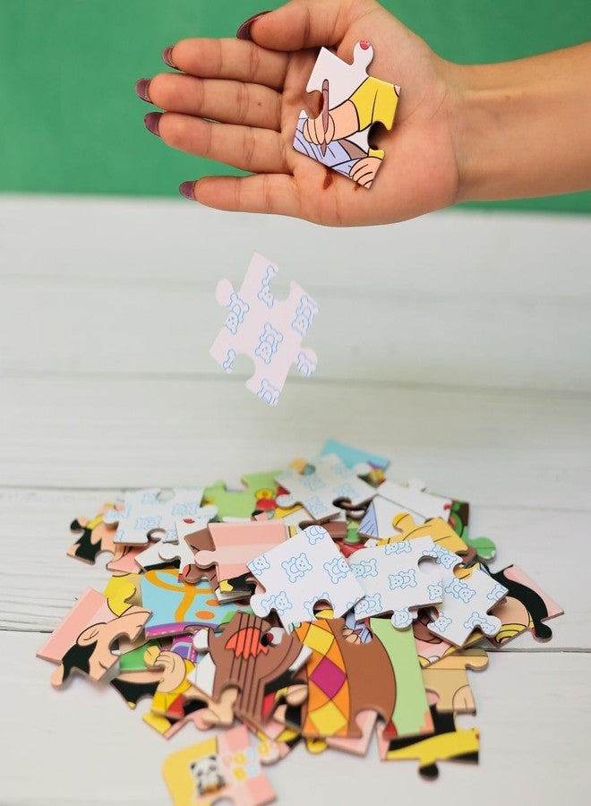 Panda's Box Jigsaw Puzzle Set – 4 in 1 | As Seen on Shark Tank | Divine Favourites| Hand-Eye Coordination Game| Problem-Solving Skills| 9(Hanuman), 12(Krishna), 18(Ganesha) & 24(Saraswati) Pieces - Image 4