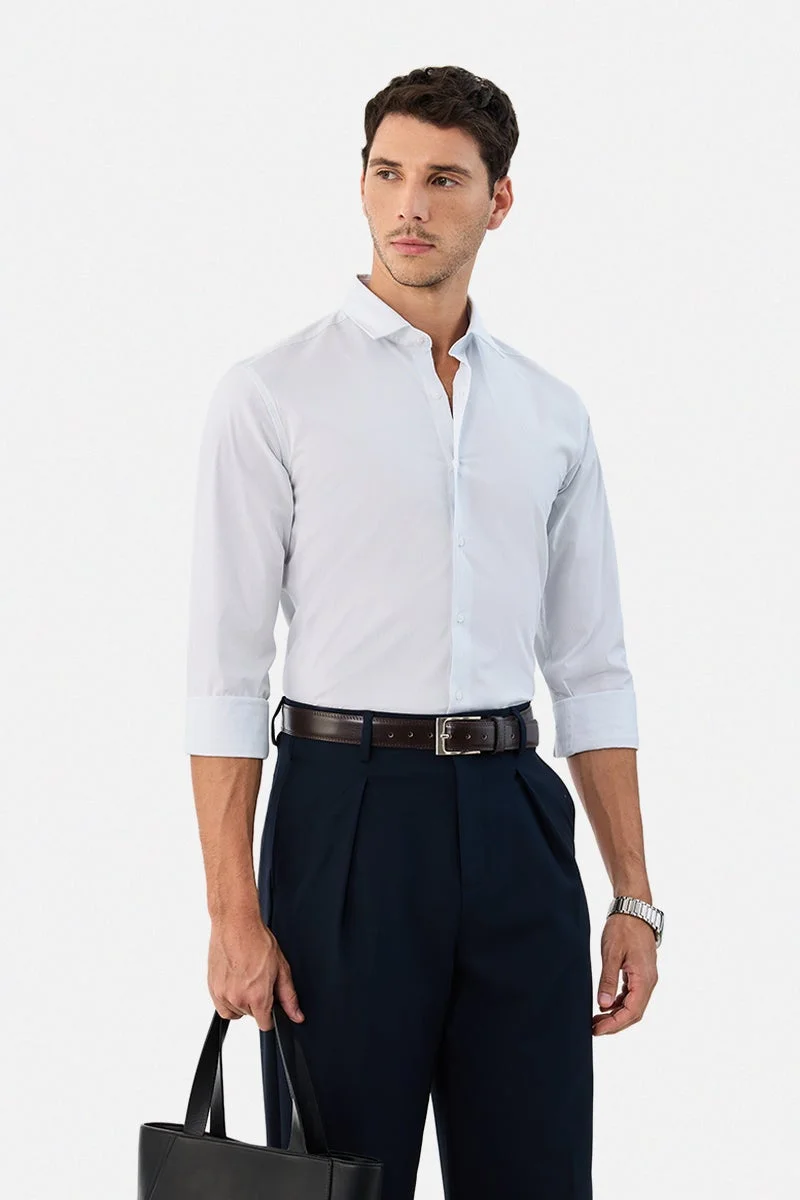 سنيتش Slim Fit Stretch Stripes Shirt