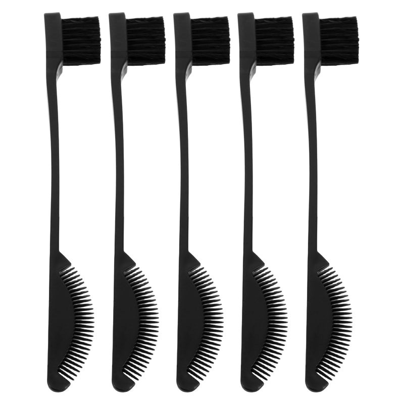 Dual Ended Eyelash Comb And Eyebrow Brush Set For Women And Men In Black - Image 2