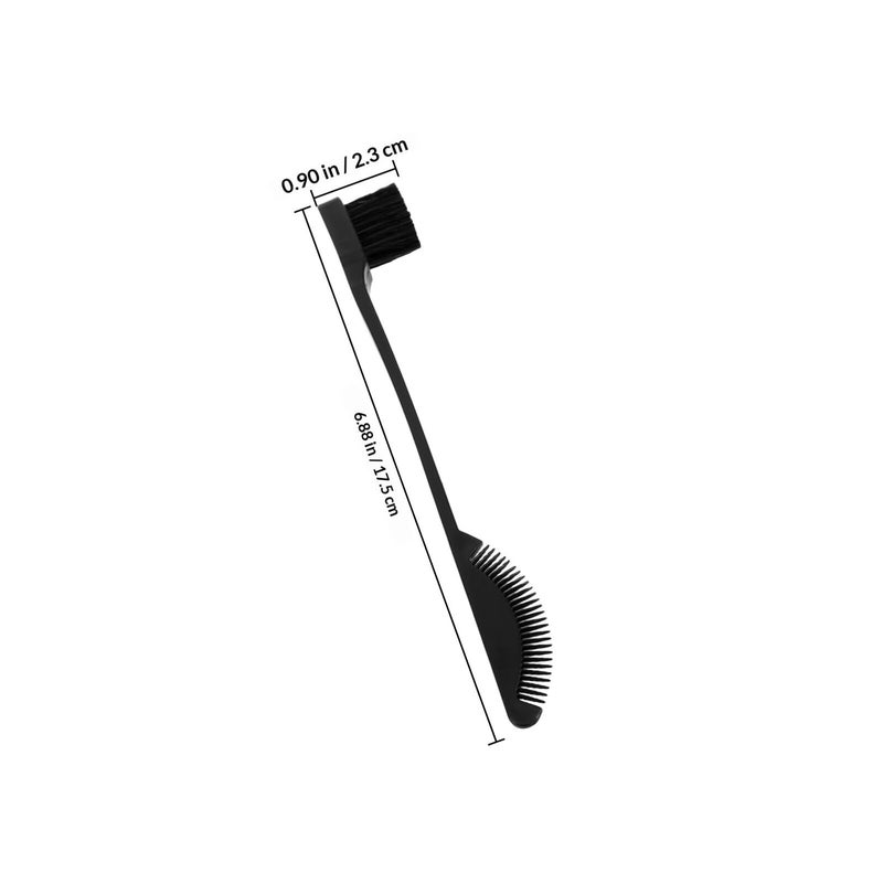 Dual Ended Eyelash Comb And Eyebrow Brush Set For Women And Men In Black - Image 3