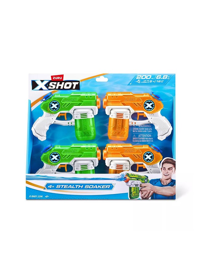 X-Shot بلاستر الماء X-Shot Stealth Soaker (عبوة من 4) - Image 1