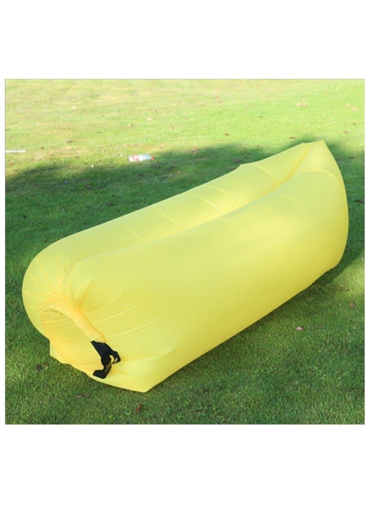 M MIAOYAN Lazy Inflatable Sofa – Portable Outdoor Air Lounger for Beach, Camping, Travel – Foldable Single Air Bed & Sleeping Bag - Image 1