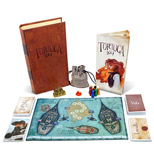 Facade Games Tortuga 1667 Board Game, Treasure Plunder Game of Cards, Strategy, Deceit, and Luck for 2-9 Players - Image 1