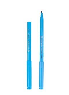 Deli Deli EC10003 Washable Fiber Tip Markers, 12 Colors, 1.0-1.2mm Conical Tip – Safe for Kids, School, Office & Art Projects  - Image 4