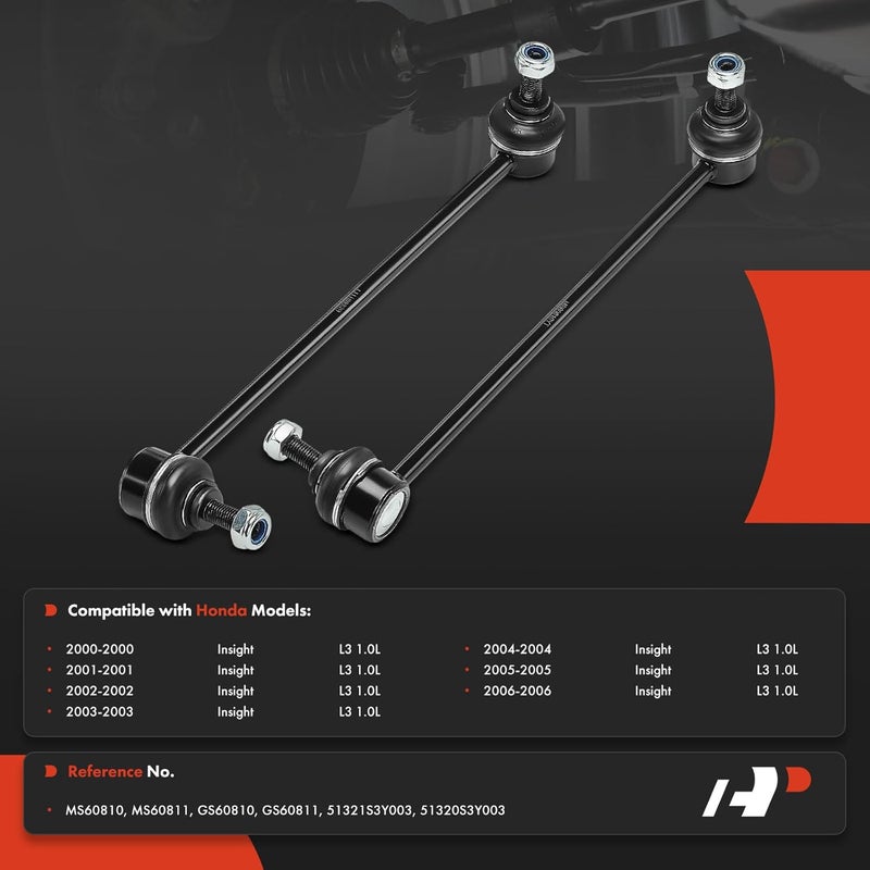 A-Premium Sway Bar Link Set for Honda Insight 2000-2006 - Image 2