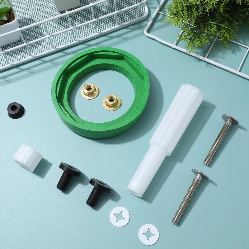 Toilet Tank Gasket Kit with Bolts Nbr Rubber Seal for Leak Prevention Tank to Bowl Coupling Repair Parts Compatible with Standard Toilets - Image 3