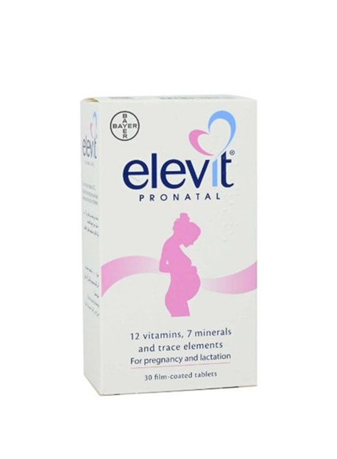BAYER Elevit Pronatal 12 Vitamins 7 minerals and Trace Element For Pregnancy and Lactation 30 Tablet
