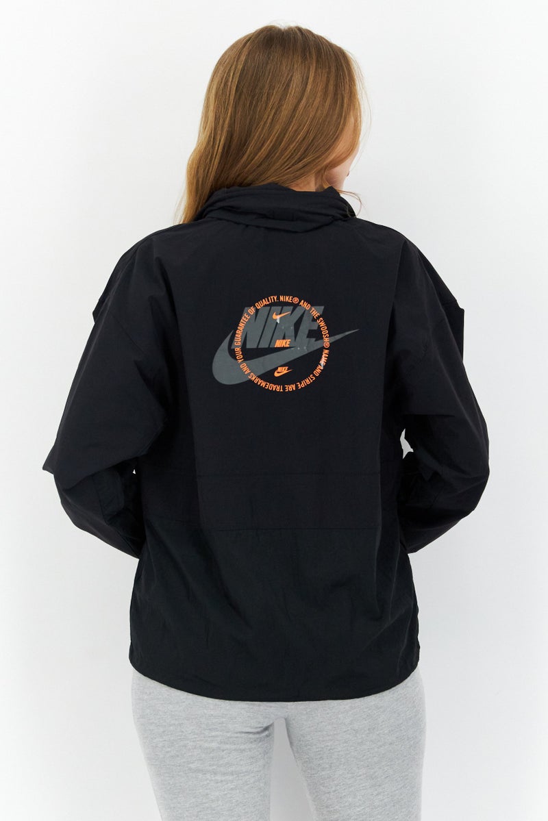 Nike Women Loose Fit Long Sleeves Running Jacket, Black  - Image 2
