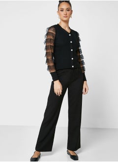ELLA Lace Sleeve Detail Cardigan  - Image 4