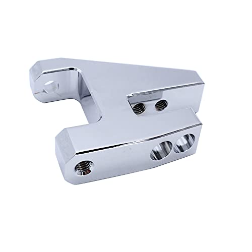 TAKPART Aluminum Alternator Bracket Kit Without Adjustable Tensioning Rod Polished Compatible for Chevy SBC 350 Short Water Pump SWP - Image 4