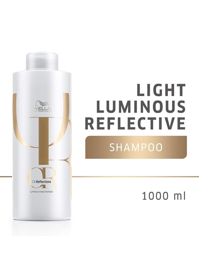 Wella Professionals Oil Reflections Luminous Reveal Shampoo| With Natural Botanicals| Camellia Oil And White Tea Extract| For Long-Lasting Softness And Shine| 33.8 Fl Oz  - Image 2