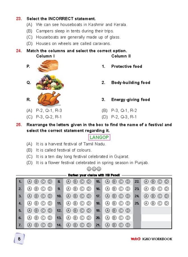 International General Knowledge Olympiad (IGKO) Work Book for Class 2 - MCQs & Achievers Section - General Knowledge Books For 2022-2023 Exam  - Image 5