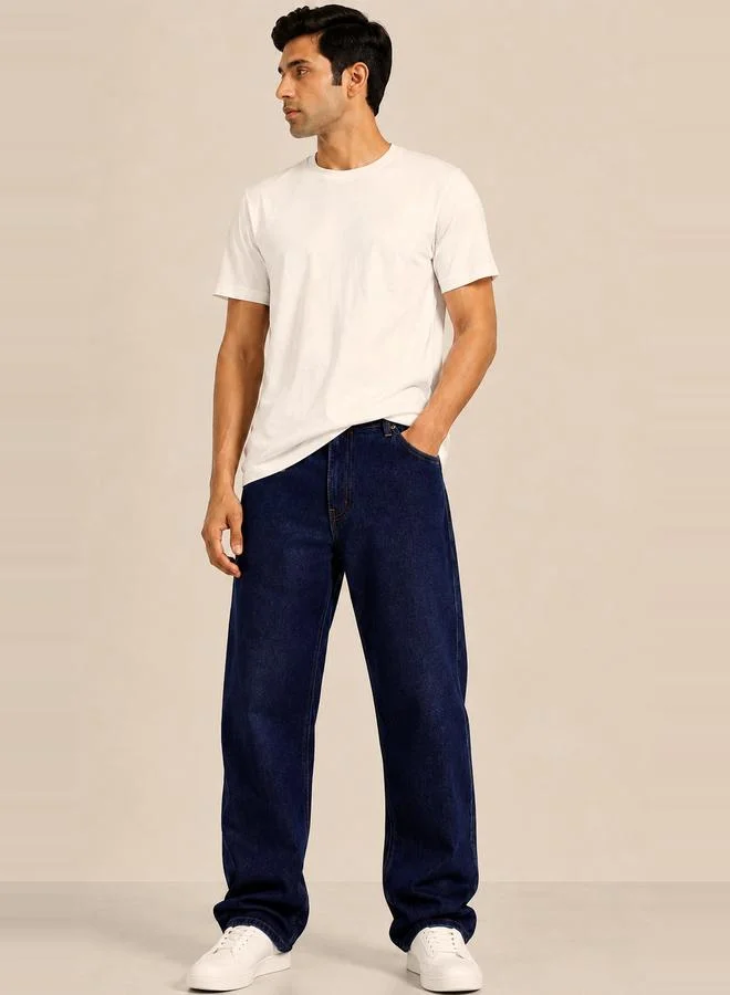 Take Two Men Loose Fit Mid Rise Jeans By Falcon