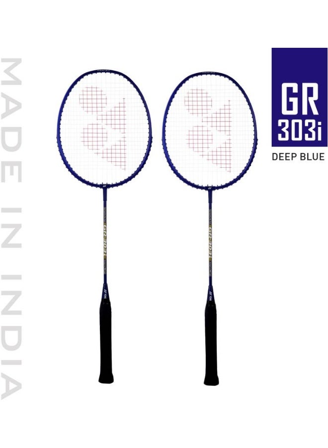 Yonex YONEX GR303i Blue Strung Badminton Racquet  (Pack of: 2, 95 g)  - Image 1