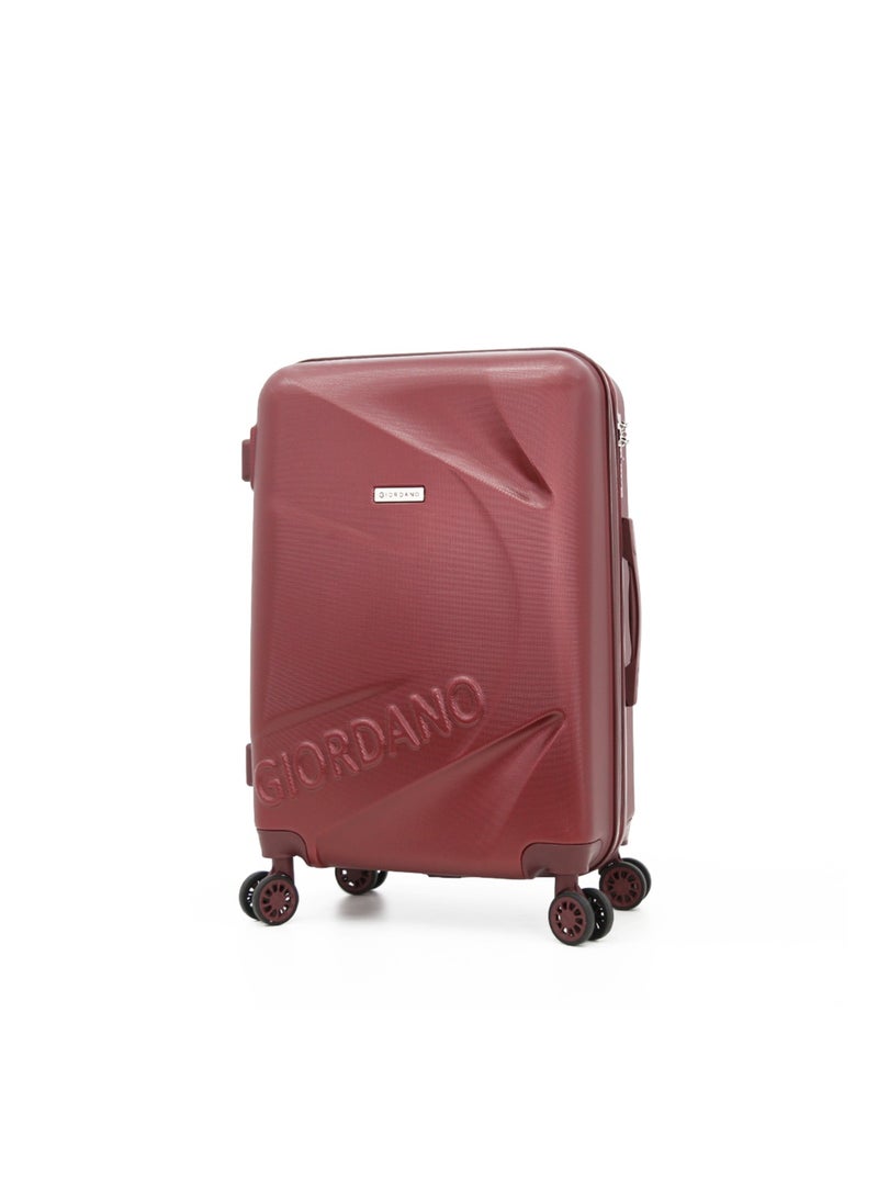 GIORDANO Hardshell Luggage Trolley Bag 3 Pieces Set,Maroon (S-20",M-24",L-28")  - Image 2
