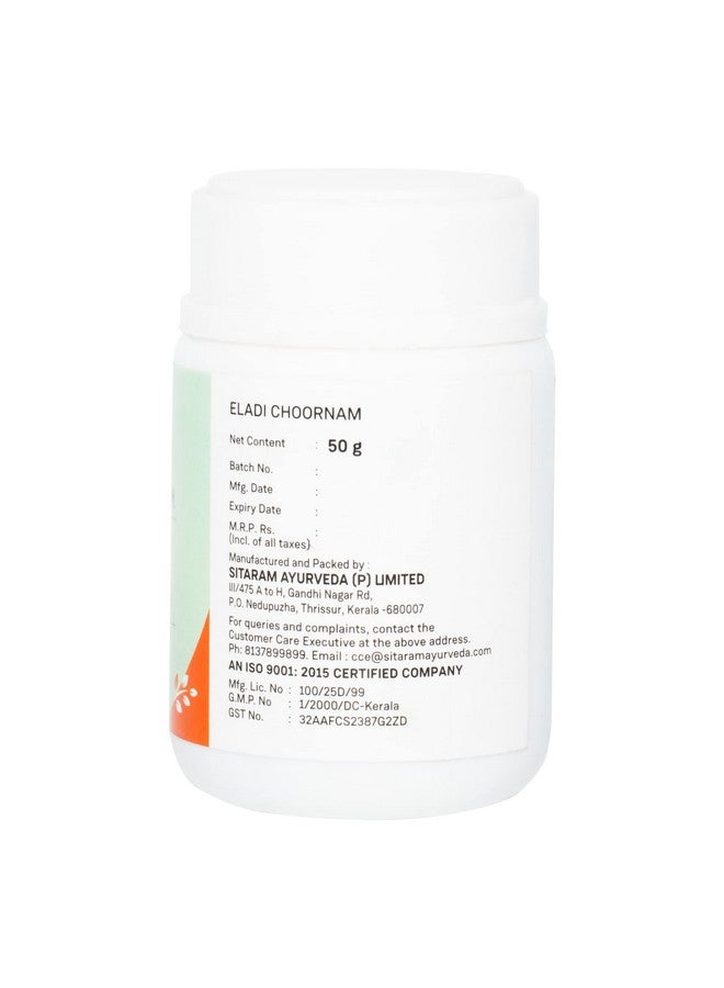 Sitaram Ayurveda Eladi Choornam 50 gms | Kerala Ayurvedic Eladi Choornam For Healthy Skin - Image 4
