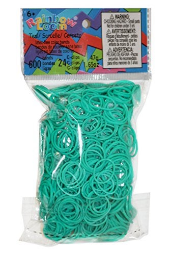 Rainbow Loom Solid Bands-Teal - Image 2