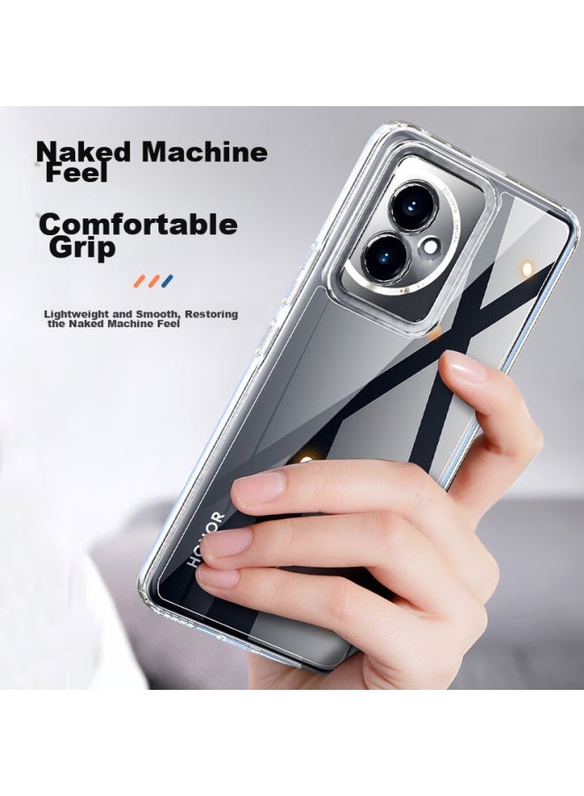 Holdzu Phone Case For Honor 100, Honor 100 Protective Cover, Silicone Lens Full Protection, Ultra-thin Frosted High-end Design For Men And Women - Transparent - Image 3
