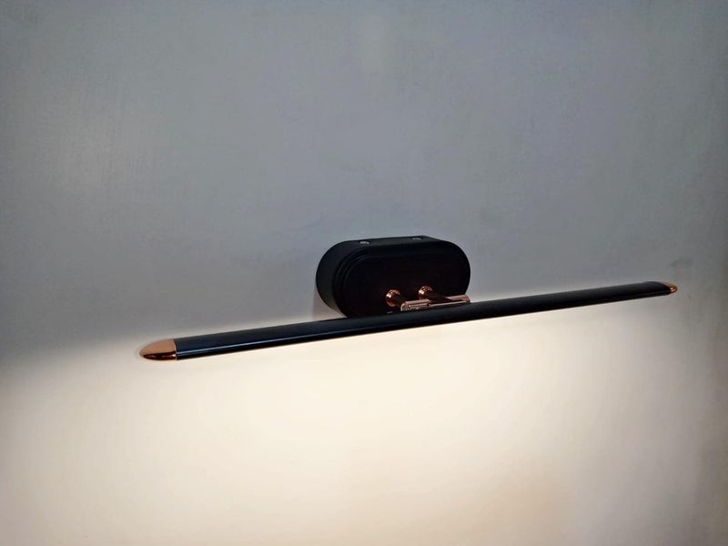 FILLISKA ® ضوء مرآة حديث بتقنية LED مع 3 أوضاع إضاءة قابلة للتعديل (أبيض، أبيض دافئ وأبيض محايد) (ضمان 2 سنة) (6 واط أسود ووردي ذهبي) - Image 5