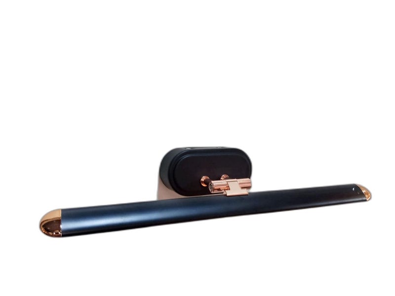 FILLISKA ® ضوء مرآة حديث بتقنية LED مع 3 أوضاع إضاءة قابلة للتعديل (أبيض، أبيض دافئ وأبيض محايد) (ضمان 2 سنة) (6 واط أسود ووردي ذهبي) - Image 1