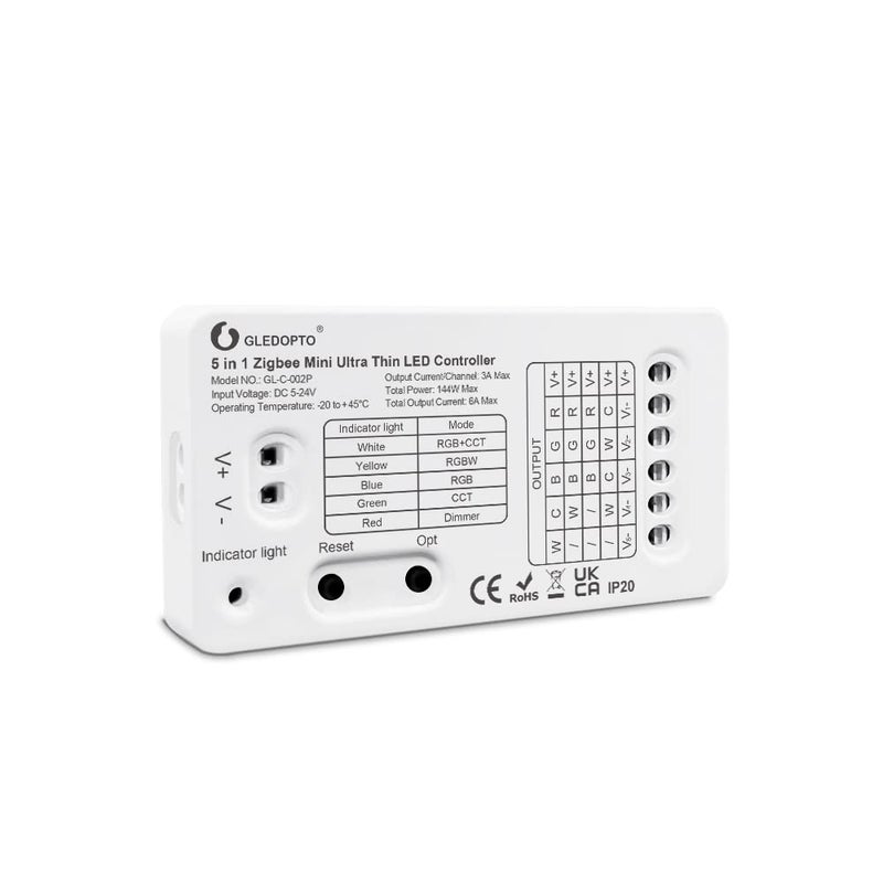 Protium ZigBee LED Strip Light Controller CCT Color Temperature Control Switch for Cold Warm Dual Light strip Work with ZigBee Light Link ZLL Hue Bridge Tuya bridge Echo Plus - Image 1