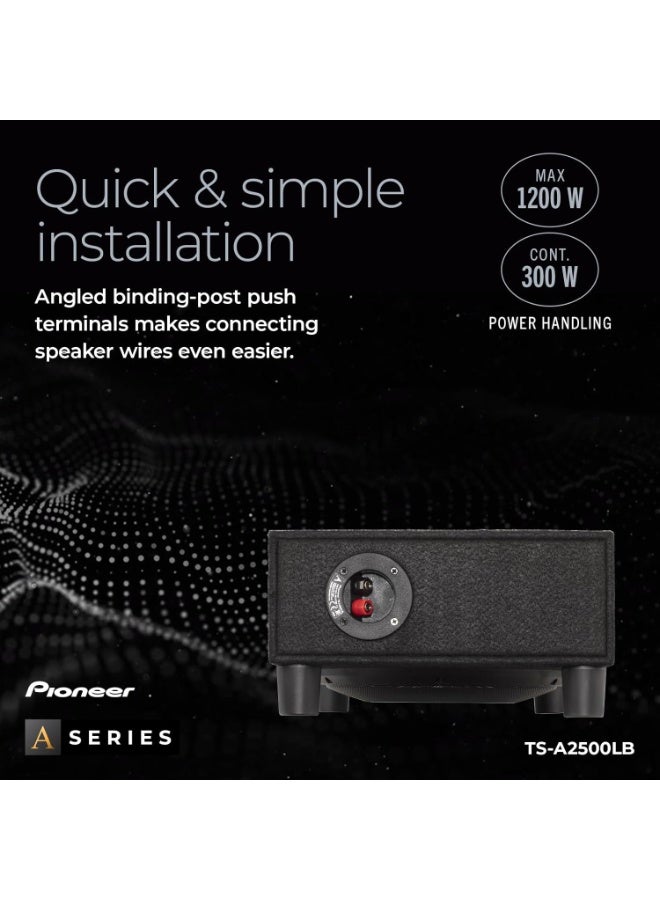 بايونير مكبر صوت بايونير 10 بوصة 1200 واط ضحل مع مضخم صوت، أسود - Image 4