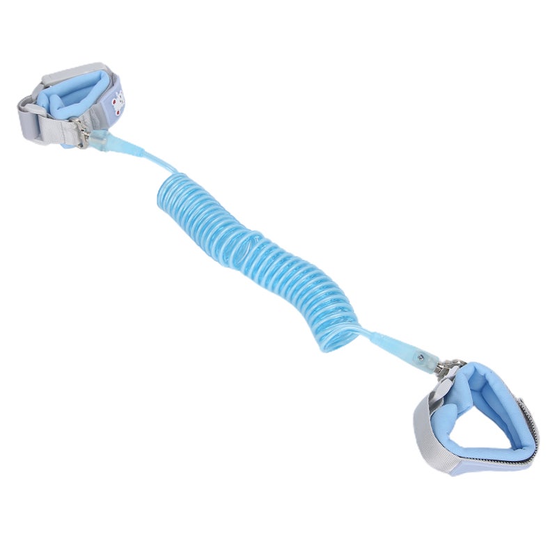 2.5m / 8.2ft Kid Leash Harness Anti Lost Wrist Link Safety Wrist Leash for Toddlers BabyBlue - Image 2