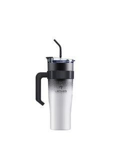 Lenyes LENYES 1200ml Vacuum Insulated Car Cup with Handle and Straw  - Image 1