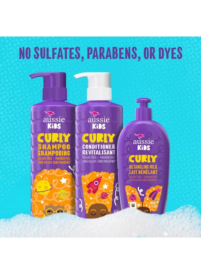 Aussie Kids Shampoo Conditioner And Leavein Conditioner Bundle For Curly Hair Sulfate Free And Paraben Free - Image 3
