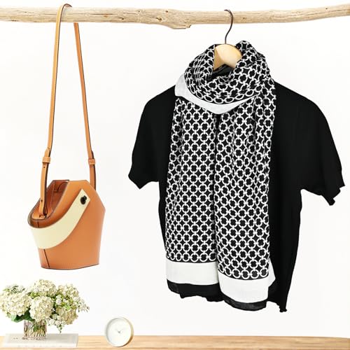FINIZO Women's Scarves Lady Light Soft Fashion Solid Scarf Wrap Shawl for All Season - Image 3